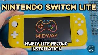 Nintendo Switch lite Jailbreak. (HWFLY LITE  RP2040  Installation).