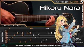 Your Lie in April (Shigatsu wa Kimi no Uso) - Hikaru Nara - Fingerstyle Guitar Cover + TABS Tutorial