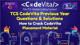 TCS Codevita 2020 Placement Material and Previous Year Solutions | How to crack Mockvita 2020