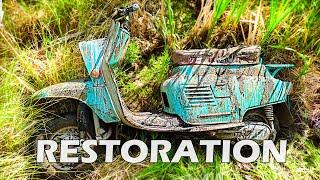 Реставрация старого мотороллера "Вятка" | Из грязи в Князи