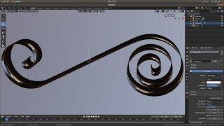 Blender 2 80 Tutorial: Create A 3d Scroll Using A Curve Path.