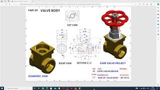 SOLIDWORKS PRACTICE FULL LECTURE-106, GATE VALVE