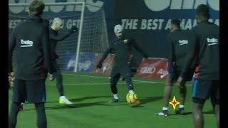 MESSI DESTROYING YERRY MINA in TRAINING !!!