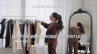 Amazon Wardrobe Essentials 2022 \\ Winter Amazon Fashion Must Haves Haul, Styling using Acloset