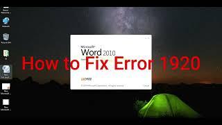 Error 1920, How to Fix Error 1920, Office Software Protection Plate form, MS Office 10, Viral