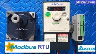 DVP 14SS2 "Modbus RTU" ATV312 Schneider VFD