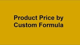 Product Price by Custom Formula Calculator for WooCommerce