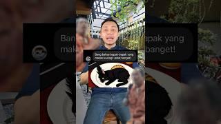 Bapak kos MAKAN kucing? Kok bisa? #shorts