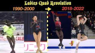 Figure skating Women Quad Revolution (1990-2022) | Eteri Anna Sasha Kamila Interviews