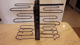 Vdomus classic cookware universal pot rack organizer with 3 DIY methods