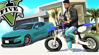 GTA 5 REAL LIFE |CONOZCO A FAMOSO +SUPERAUTO,MOTOCROSS PELEAS EPIC (GTA 5 REAL FAMILY LIFE MODS)