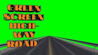 GREEN SCREEN HIGHWAY ROAD EFFECT CHROMA KEY USE FREE