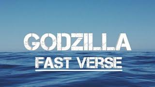 Eminem - Godzilla (FAST VERSE WITH LYRICS)