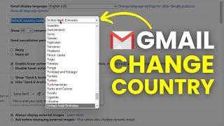 Change Country of Gmail Account - Google Account Country Settings