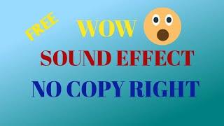 wow sound effect no copyright| for free️