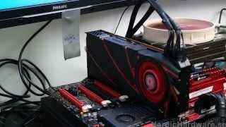 AMD Radeon R9 290X - Fan speed test, 20/40/55/100% "The Leaf blower"
