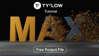 tyFlow - Text Peel Destruction VFX Tutorial