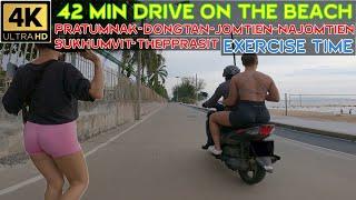 42 minutes drive around Pratumnak Jomtien and Najomtien for exercise bikes   2024 September Pattaya