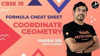 All Formulas of Coordinate Geometry | Formula Cheat Sheet | CBSE | NCERT Maths | Vedantu 9 and 10
