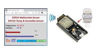 ESP32 Websocket Server - DHT22 Sensor