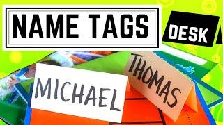 Tent NAME Tags: How to make tent name tags: Cheap & Easy