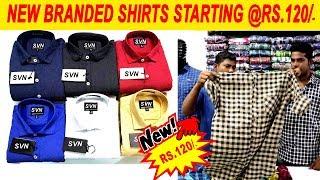 BRANDED SHIRTS STARTING Rs.120 , சட்டைகள் தீபாவளி கலெக்ஸன்  / SVN TEX / ERODE