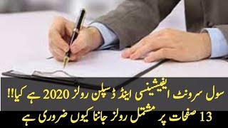 What is Civil Servant Efficiency and Discipline Rules 2020 II civil servant laws II employees news