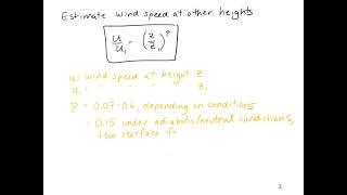 Vertical wind profile