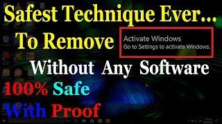 Remove ‘Activate Windows’ Watermark | Safest Technique in Windows 10,8,8.1,7