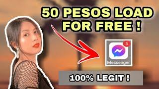 50 PESOS LOAD FOR FREE USING MESSENGER l KIMBERLY CELORICO