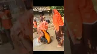 # Holi in our village # Bath in colors # Village life Vlog #