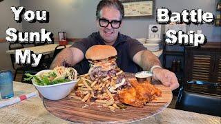 Giant Burger Challenge "You Sunk My Battleship" at Fox and Hound | Freak Eating in Nevada