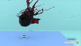 Explosive Wineglass Shatter: Bullet Impact Simulation in Houdini