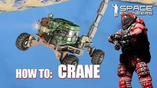 How To Build A PARK Crane For Scrapyard - Space Engineers Tutorial