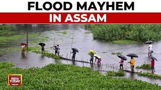 Updates: Several Villages Washed Away In Assam Floods; Over 1.61 Lakh Affected, Many In Relief Camps