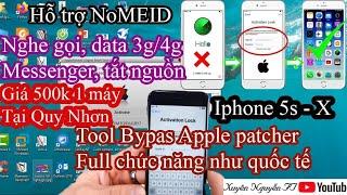 TOOL APPLE PATCHER BYPASS ICLOUD IPHONE FULL QUỐC TẾ || NGHE GỌI, MESSENGER, DATA 3G/4G TẠI QUY NHƠN