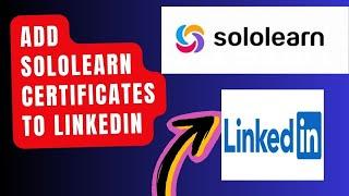 How to Add Sololearn Certificates to LinkedIn 2024?