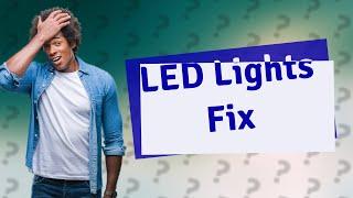 How do you fix LED wire lights?