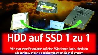 Festplatte 1 zu 1 auf SSD kopieren bzw. clonen * Schnell und sicher * Inkl. Partition anpassen