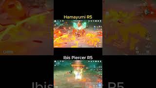 Ganyu Hamayumi r5 vs Ibis Piercer r5 3.7 genshin event #genshinimpact #genshin #song #edit #shorts