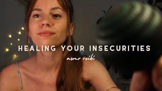 ASMR REIKI healing your insecurities | plucking, brushing, hand movements | energetic balancing