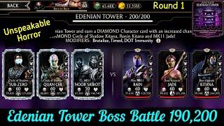 Edenian Tower Bosses Battle 190,200 Fight + Reward | Talent Tree setups | MK Mobile