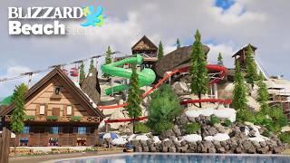 Alpine Splash Area: Blizzard Beach Waterpark Planet Coaster 2