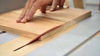 How To Cut Perfect Long Miters on the Table Saw - Woodworking