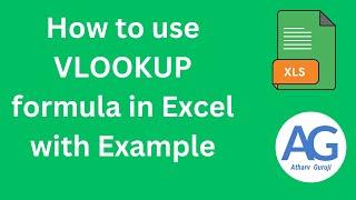 How to use Vlookup in Excel | Microsoft excel Vlookup formula