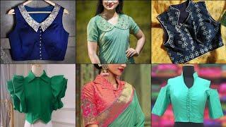 All new and different patterns of collar neck design blouse ideas