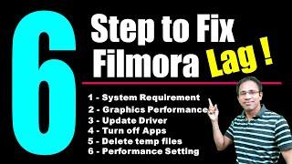 6 Steps To Reduce Lag in Filmora During Editing - How To Fix Lag & Crash in Wondershare Filmora X