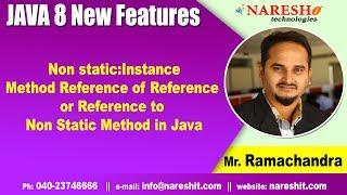 Java 8 | Non static:Instance Method Reference of Reference or Reference to Non Static Method in Java