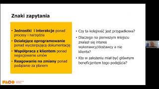 Agile w praktyce zarządzania organizacją społeczną - nagranie webinarium