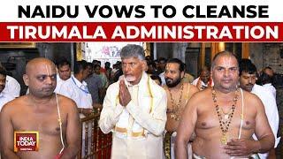 Andhra CM Chandrababu Naidu Vows To End Corruption In Tirupati Temple | India Today News